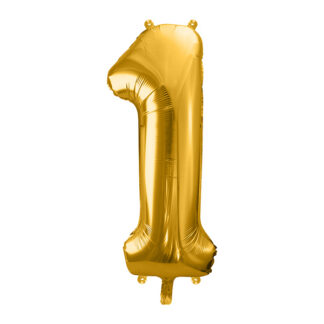 Balon foliowy Cyfra ”1”, 86cm, złoty