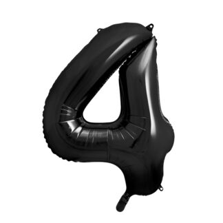 Balon foliowy Cyfra ”4”, 86cm, czarny