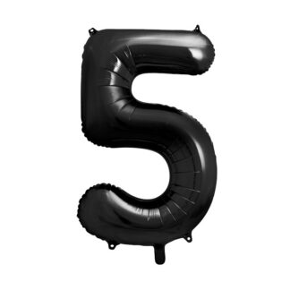 Balon foliowy Cyfra ”5”, 86cm, czarny