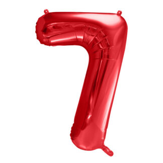 Balon foliowy Cyfra ''7'', 86cm, czerwony