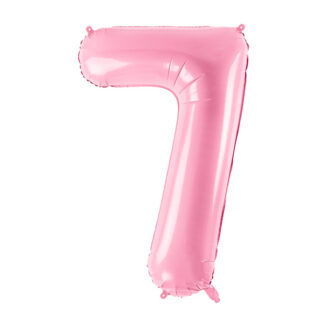 Balon foliowy Cyfra ''7'', 86cm, różowy