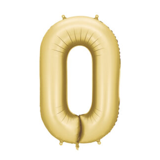 Balon foliowy Cyfra '0', 86cm, złoty