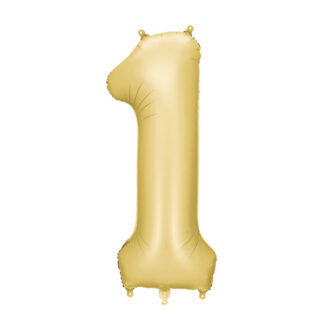 Balon foliowy Cyfra '1', 86cm, złoty