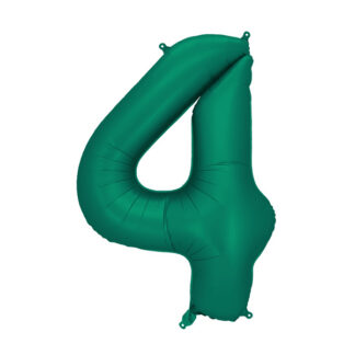 Balon foliowy Cyfra ”4”, 86cm, butelkowa zieleń