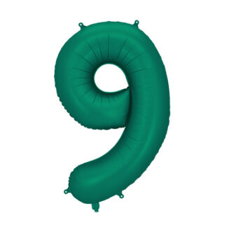 Balon foliowy Cyfra ”9”, 86cm, butelkowa zieleń