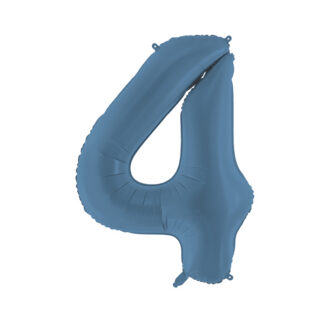 Balon foliowy Cyfra '4′, 86cm, granat