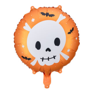 Balon foliowy Czaszka, 45 cm, mix