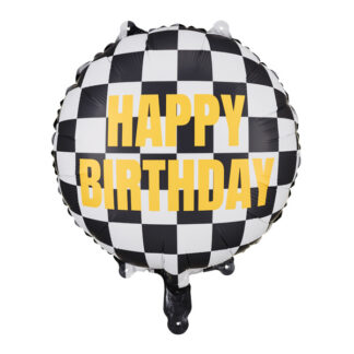 Balon foliowy Szachownica ''Happy Birthday'', 45 cm, mix