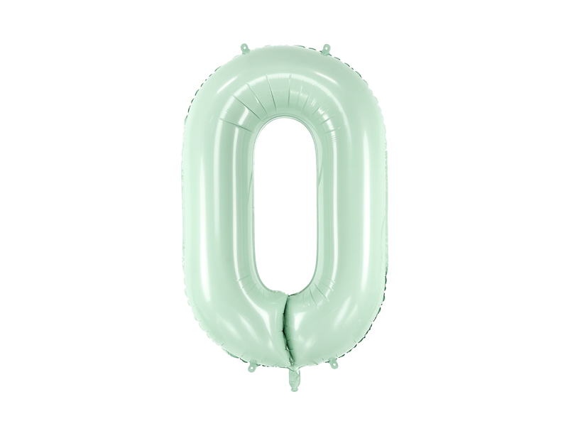 Balon foliowy Cyfra ''0'', 72cm, zieleń