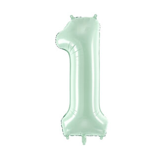 Balon foliowy Cyfra ”1”, 72cm, zieleń