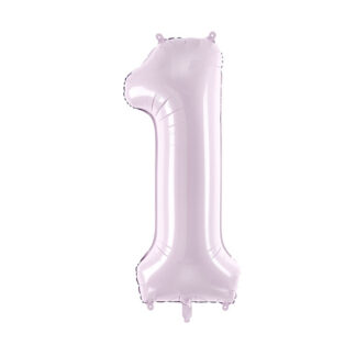 Balon foliowy Cyfra ”1”, 72cm, fiolet