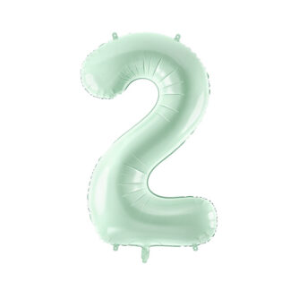 Balon foliowy Cyfra ”2”, 72cm, zieleń