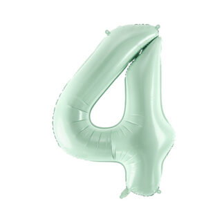 Balon foliowy Cyfra ”4”, 72cm, zieleń