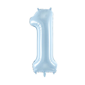 Balon foliowy Cyfra ”1”, 72cm, jasny niebieski