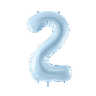 Balon foliowy Cyfra ”2”, 72cm, jasny niebieski