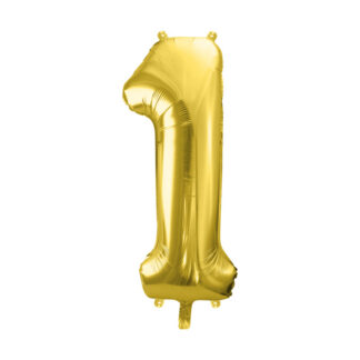 Balon foliowy Cyfra ”1”, 72cm, jasny złoty
