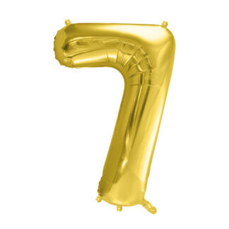 Balon foliowy Cyfra ”7”, 72cm, jasny złoty