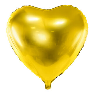Balon foliowy Serce, 61cm, złoty