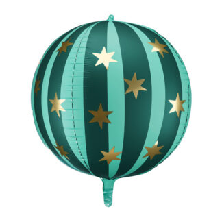 Balon foliowy Piłka w gwiazdki, 75 cm, zielony