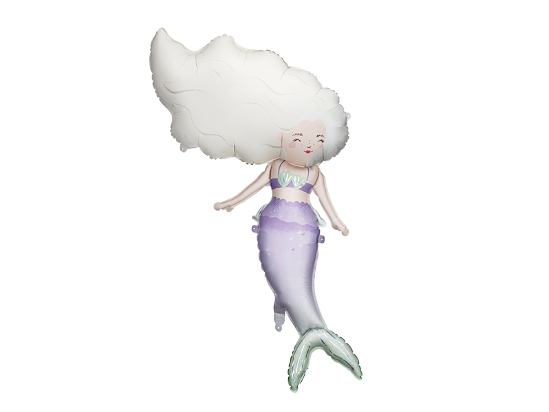 Balon foliowy Syrena, 67x110 cm, mix