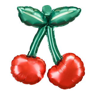 Balony foliowe do girland Wisienki, 28x31 cm, mix (1 op. / 3 szt.)