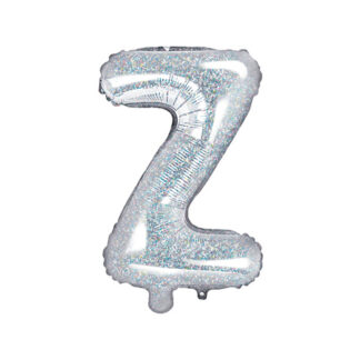 Balon foliowy Litera ''Z'', 35cm, holograficzny