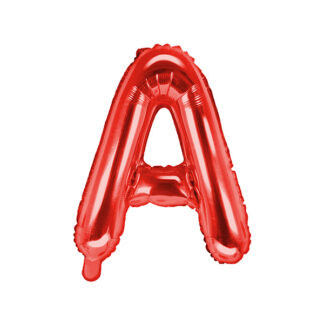 Balon foliowy Litera ''A'', 35cm, czerwony