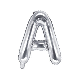 Balon foliowy Litera ''A'', 35cm, srebrny