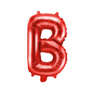 Balon foliowy Litera ''B'', 35cm, czerwony