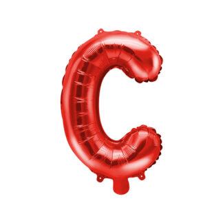 Balon foliowy Litera ''C'', 35cm, czerwony