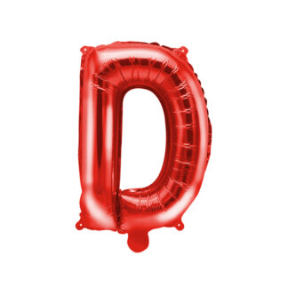 Balon foliowy Litera ”D”, 35cm, czerwony