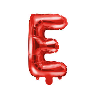 Balon foliowy Litera ”E”, 35cm, czerwony