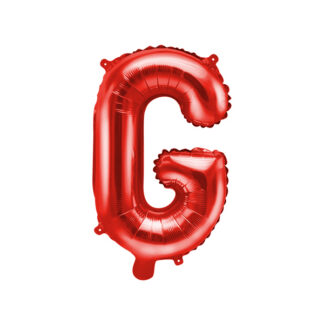 Balon foliowy Litera ”G”, 35cm, czerwony