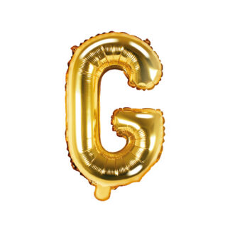 Balon foliowy Litera ''G'', 35cm, złoty