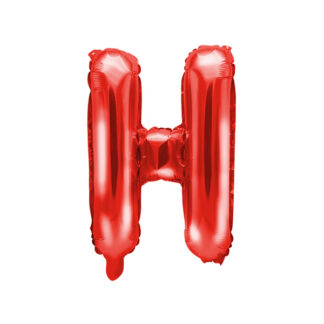 Balon foliowy Litera ”H”, 35cm, czerwony