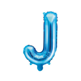 Balon foliowy Litera ''J'', 35cm, niebieski