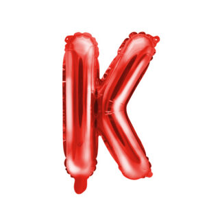 Balon foliowy Litera ”K”, 35cm, czerwony