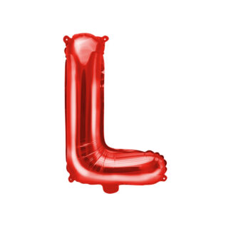 Balon foliowy Litera ”L”, 35cm, czerwony