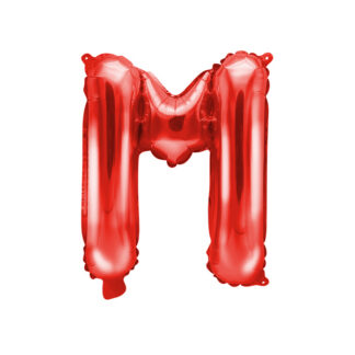 Balon foliowy Litera ”M”, 35cm, czerwony