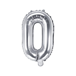 Balon foliowy Litera ''O'', 35cm, srebrny