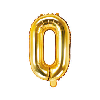 Balon foliowy Litera ''O'', 35cm, złoty