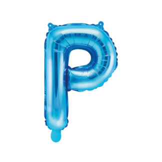 Balon foliowy Litera ''P'', 35cm, niebieski