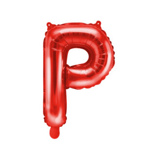 Balon foliowy Litera ”P”, 35cm, czerwony