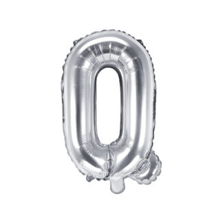 Balon foliowy Litera ''Q'', 35cm, srebrny