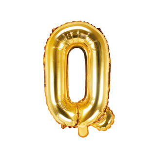 Balon foliowy Litera ''Q'', 35cm, złoty