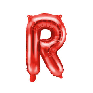 Balon foliowy Litera ”R”, 35cm, czerwony
