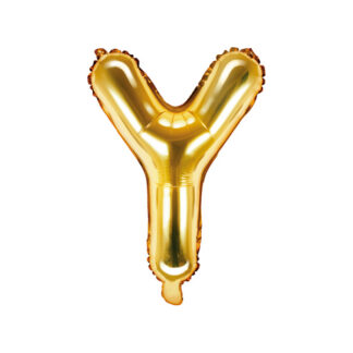Balon foliowy Litera ''Y'', 35cm, złoty