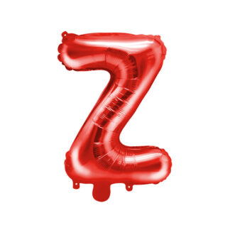 Balon foliowy Litera ”Z”, 35cm, czerwony