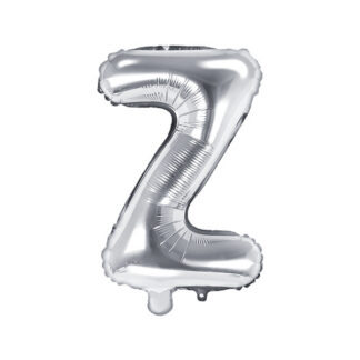 Balon foliowy Litera ''Z'', 35cm, srebrny