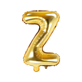 Balon foliowy Litera ''Z'', 35cm, złoty